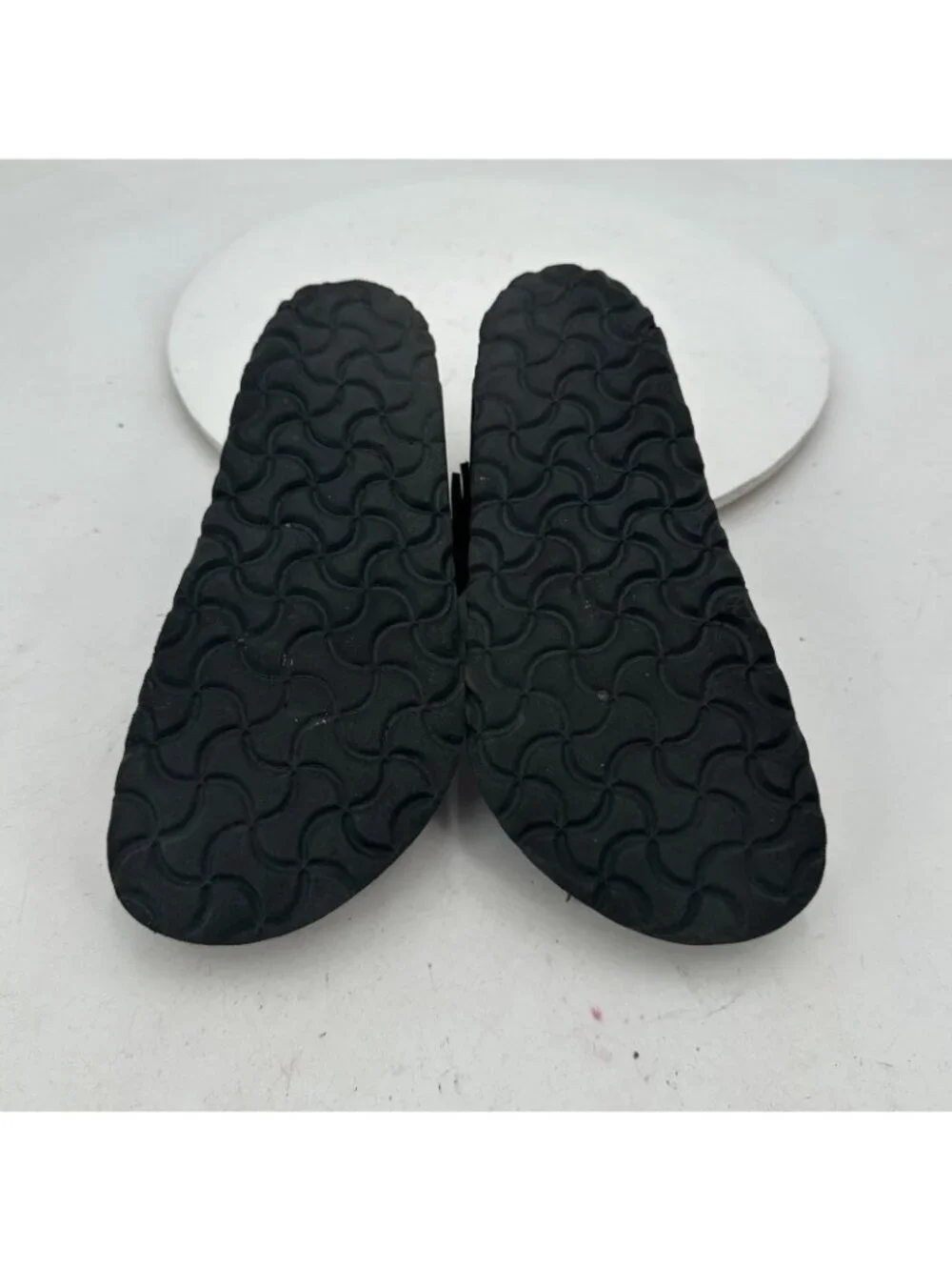 Birkenstock Gizeh Women Size 35 Black Birko-Flor T Strap Thong Leather Sandal